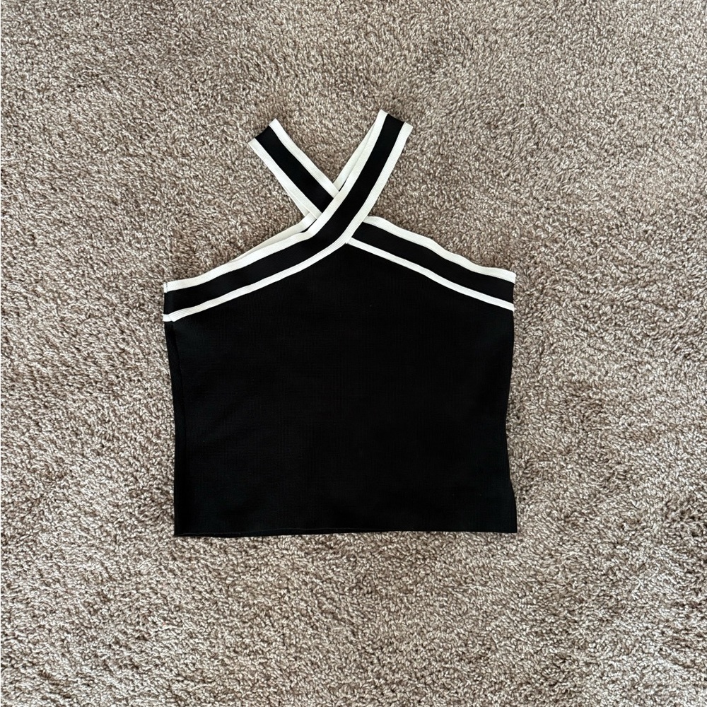 Black and white tank